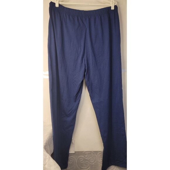 Mens Navy Blue Pajama Pants XXL By Yimanie With Elastic Waist & Drawstring - Picture 2 of 6